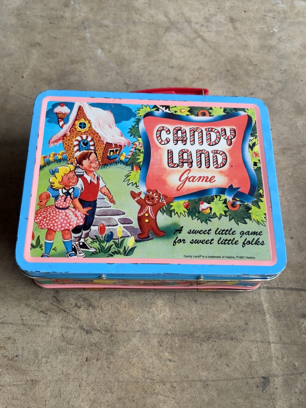 Hasbro Candy Land Tin - Pink, Blue & Green Artwork
